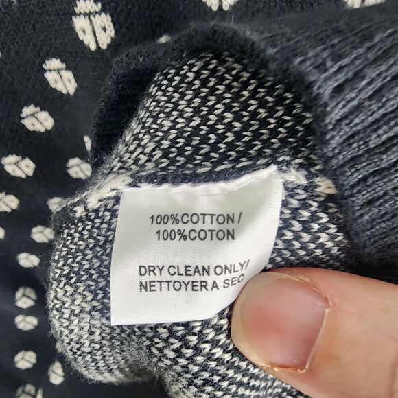 Trina Turk Cotton Ladybug Patterned Sweater Size Small Preppy Clueless Nautical - Picture 5 of 7